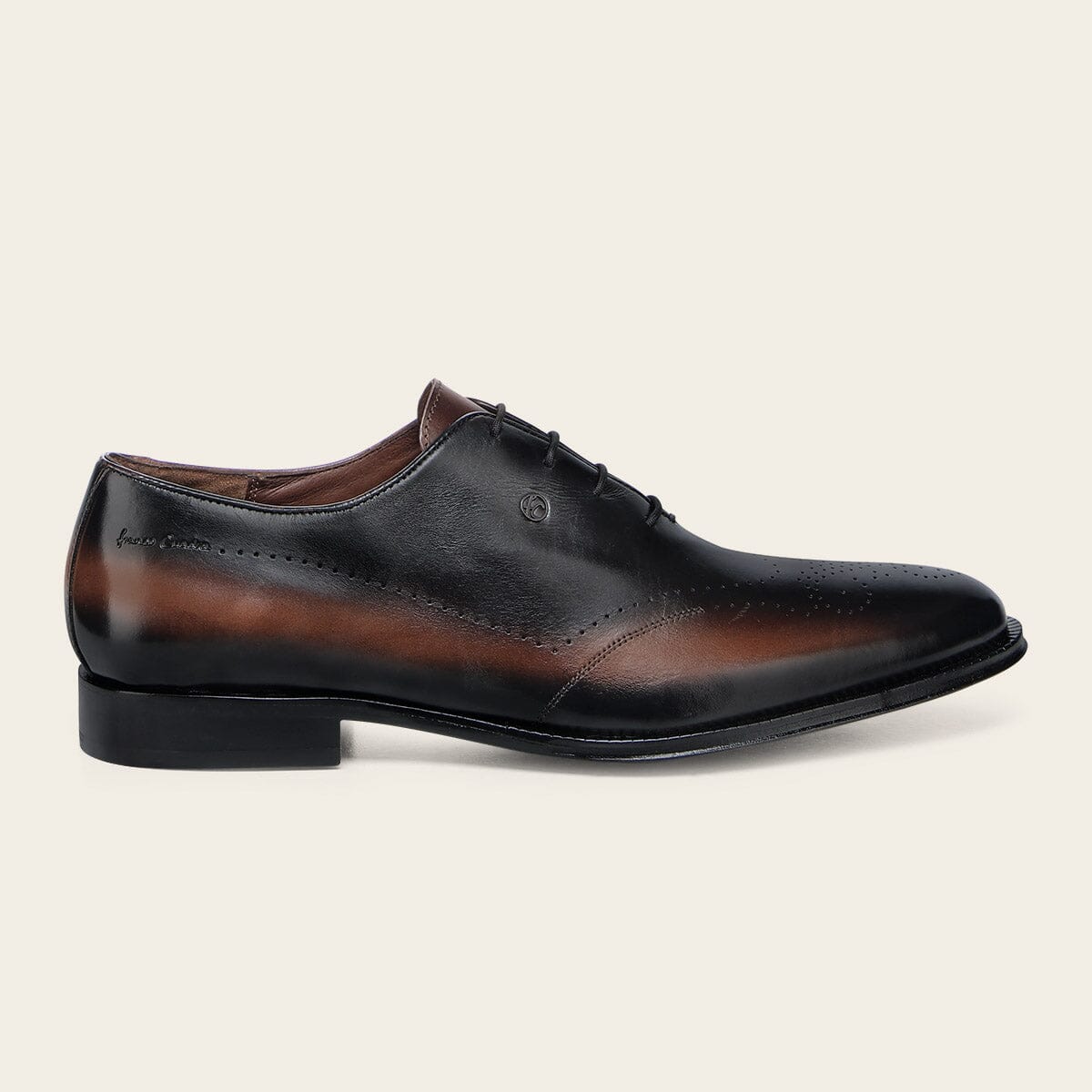 Zapato de vestir derby en piel genuina
