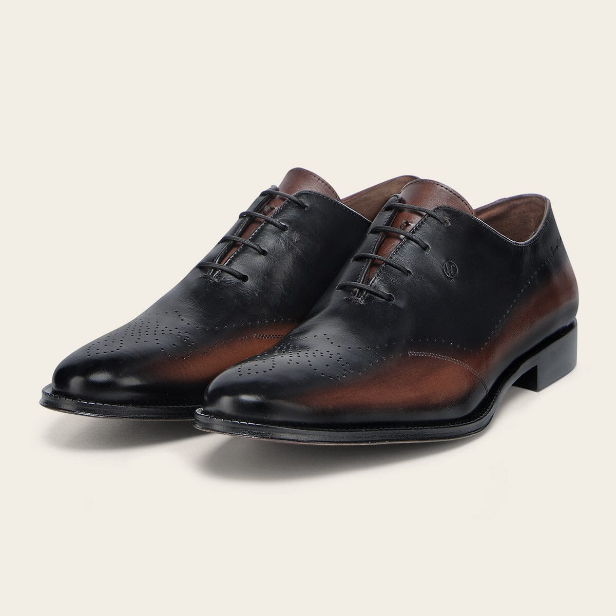 Zapato de vestir derby en piel genuina