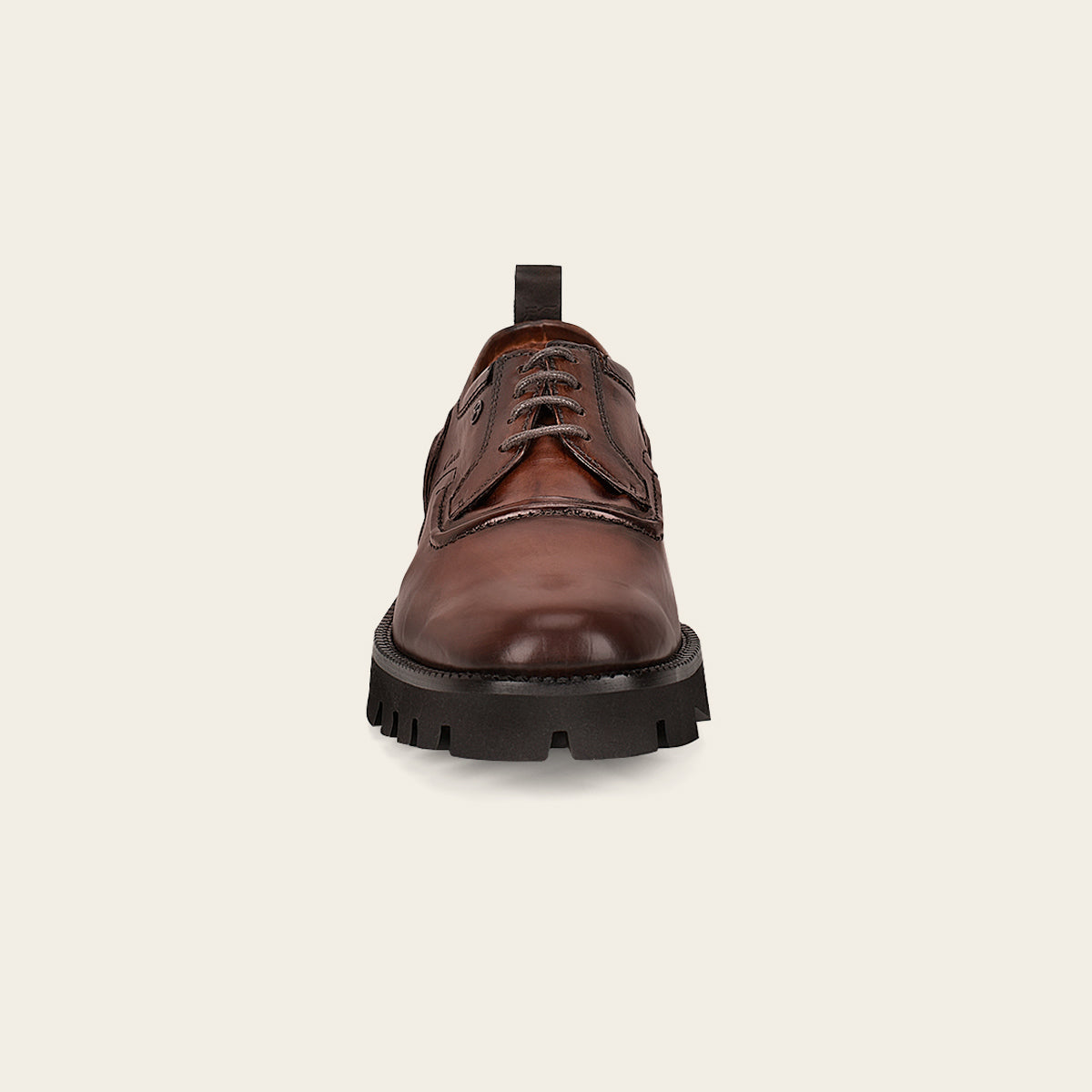 Zapato derby para caballero en piel de bovino con suela XL