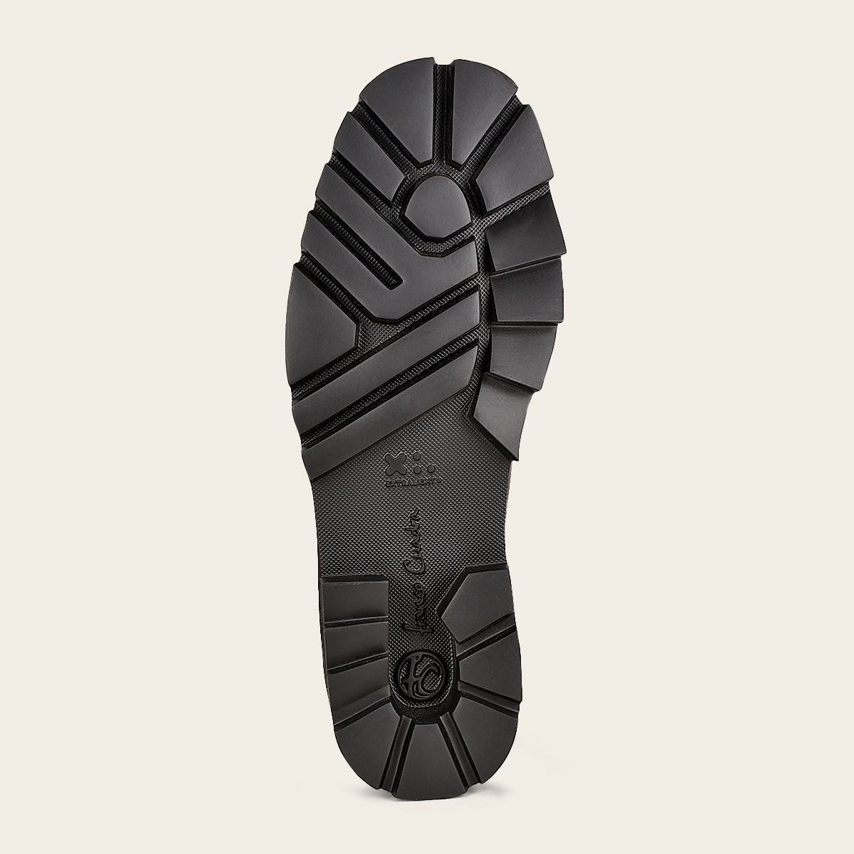Zapato derby para caballero en piel de bovino con suela XL