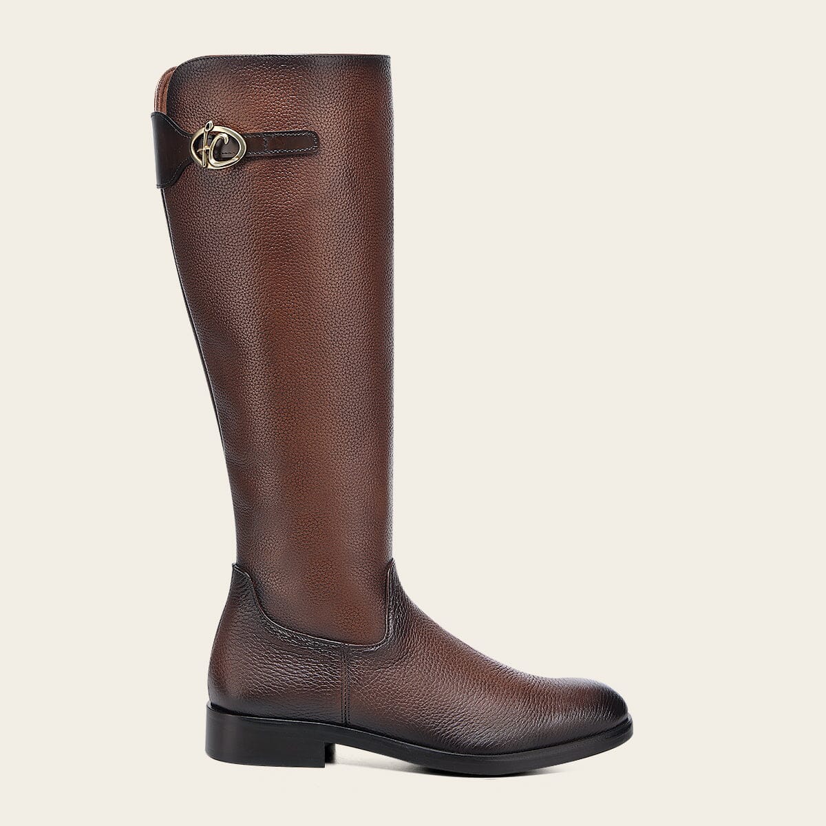 Bota casual en piel genuina de venado para dama