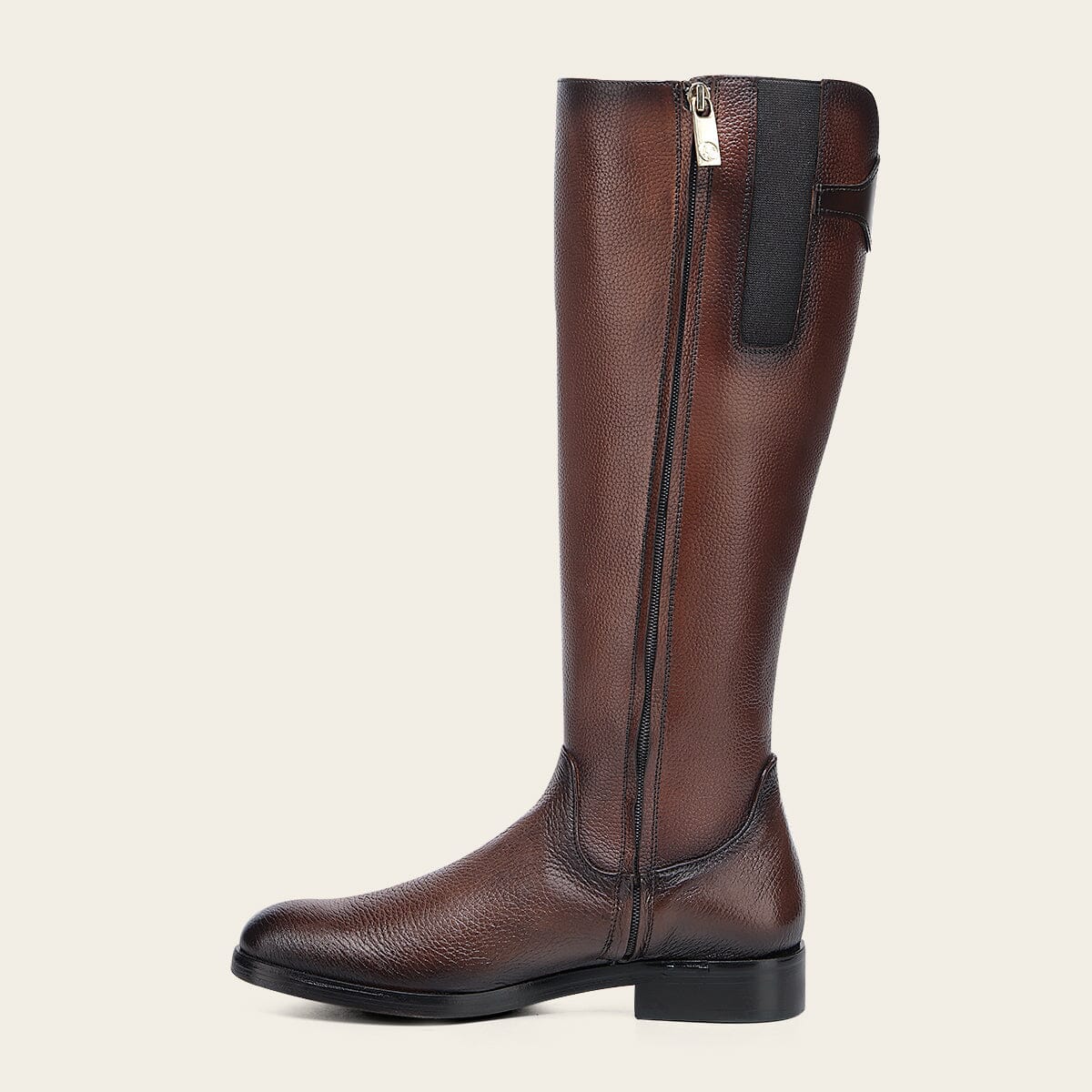 Bota casual en piel genuina de venado para dama