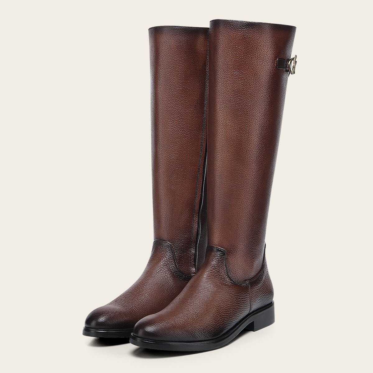 Bota casual en piel genuina de venado para dama