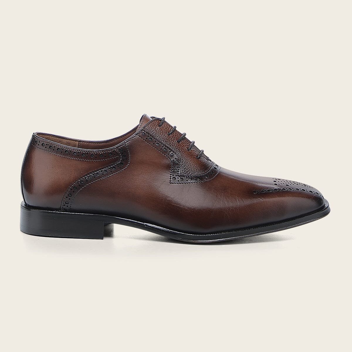 Zapato de vestir oxford en piel genuina