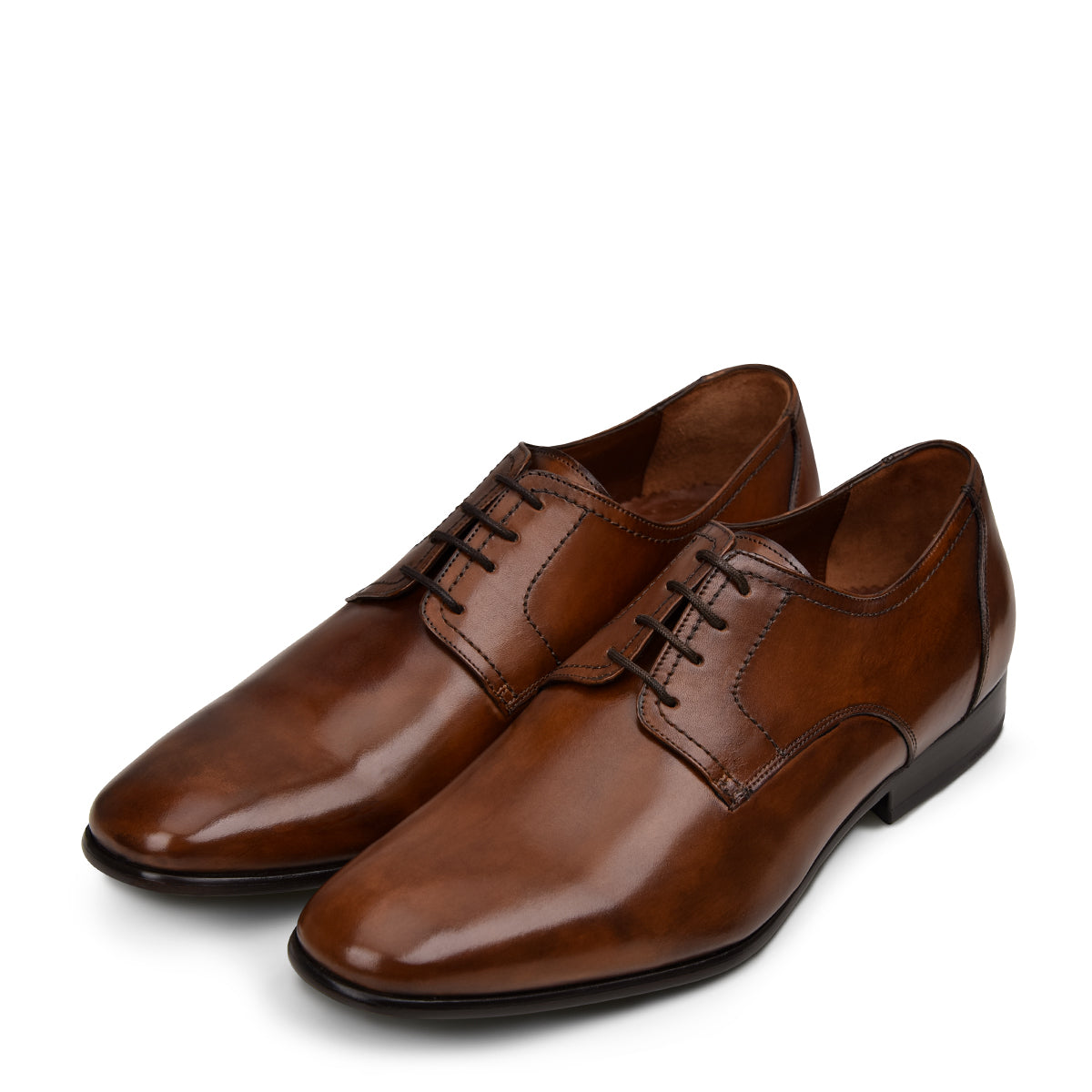 Zapato derby de vestir para caballero en piel de bovino