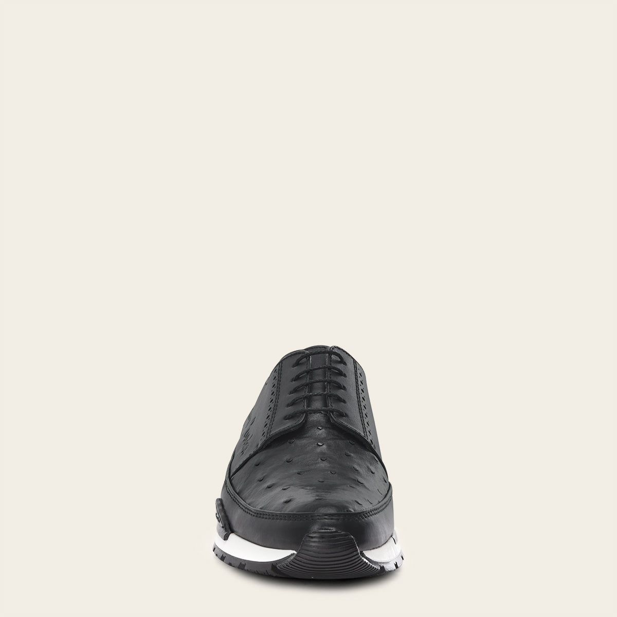 Tenis con piel genuina de avestruz para caballero