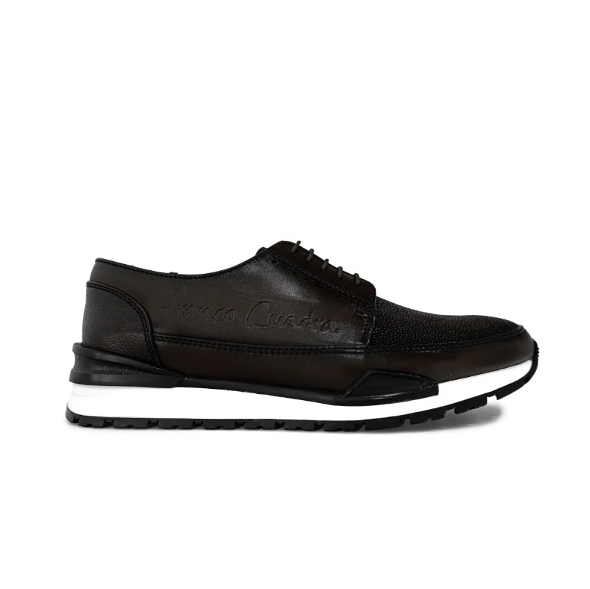 Tenis con piel genuina de mantarraya para caballero