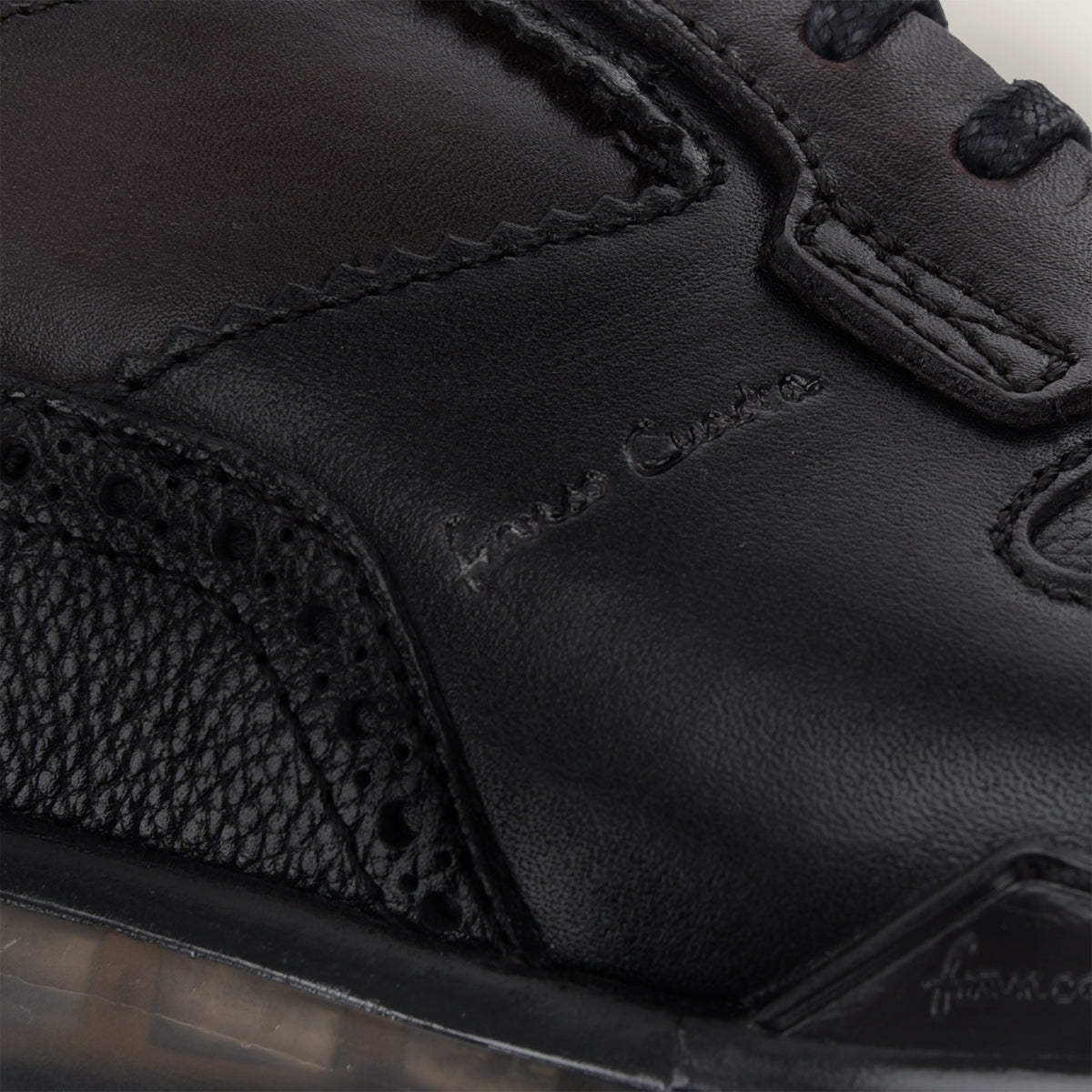 Tenis para caballero en piel genuina de ternera