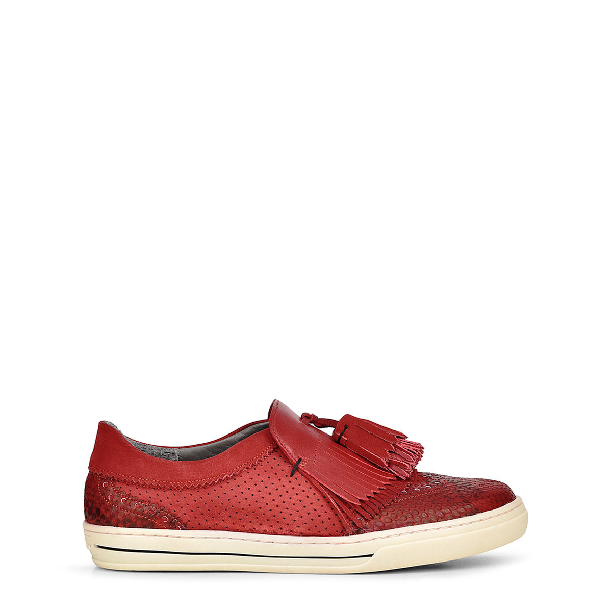 Sneakers para dama en piel genuina de pitón