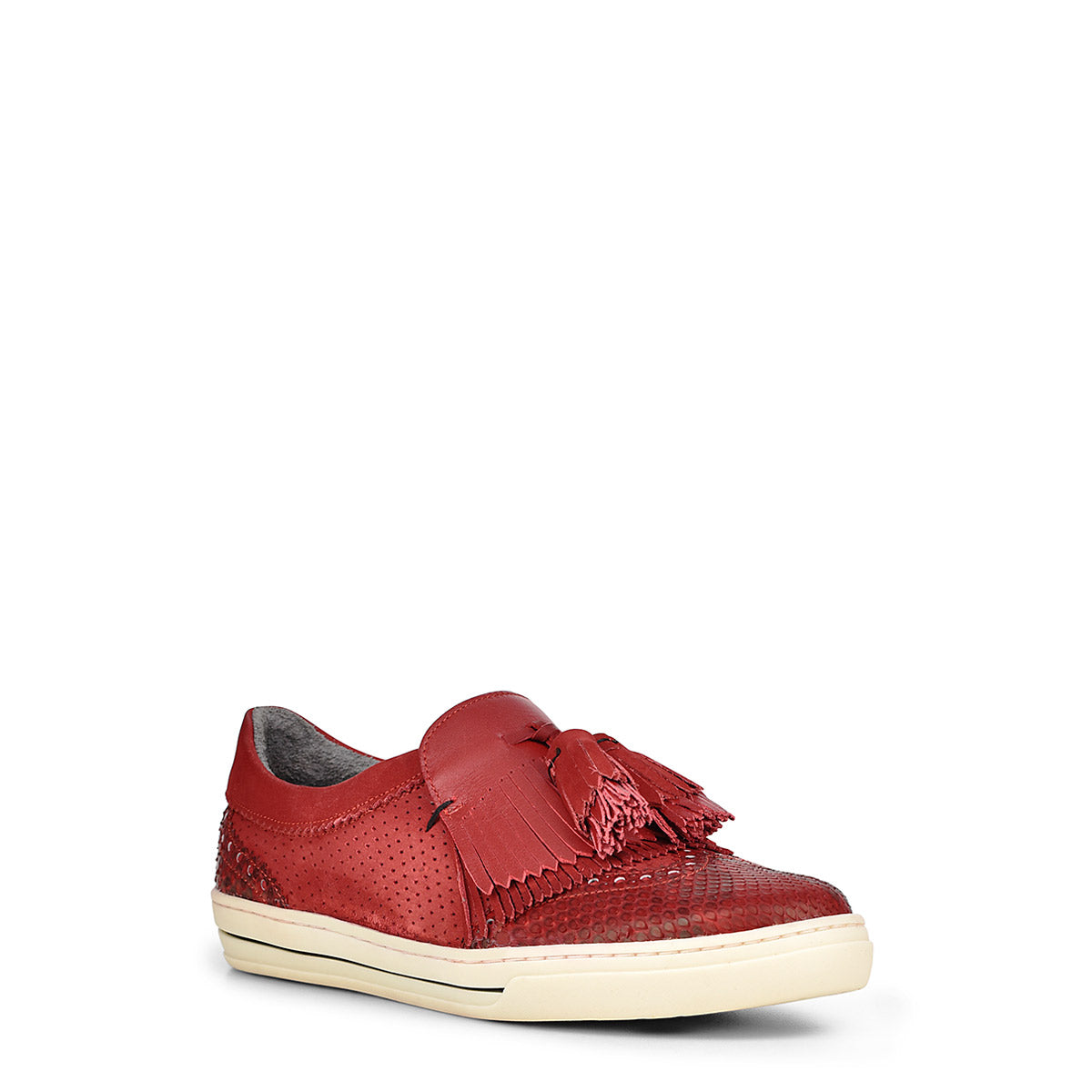 Sneakers para dama en piel genuina de pitón