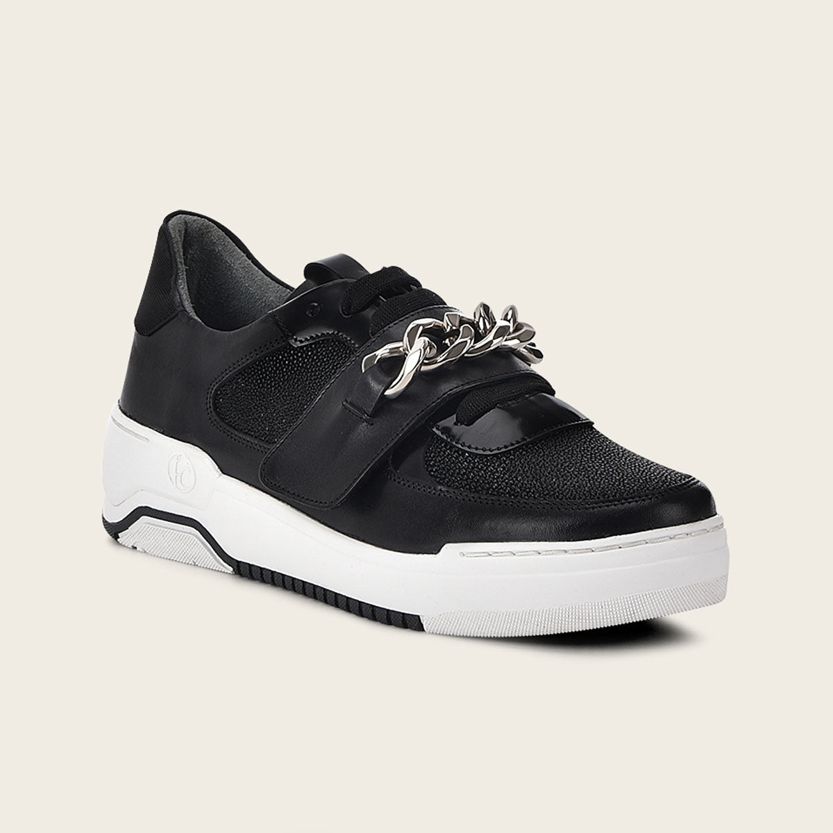 Sneakers para dama en piel genuina de mantarraya