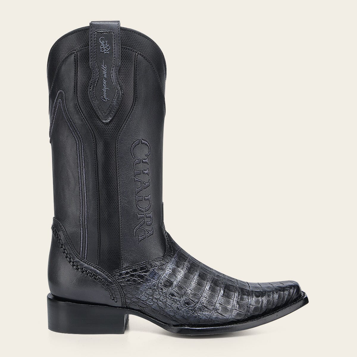 Bota tradicional en piel genuina de fuscus para caballero