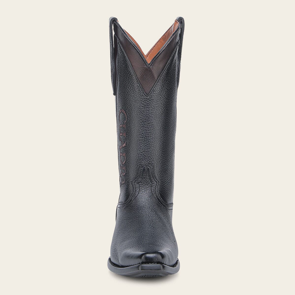 Bota vaquera en piel genuina de venado para caballero