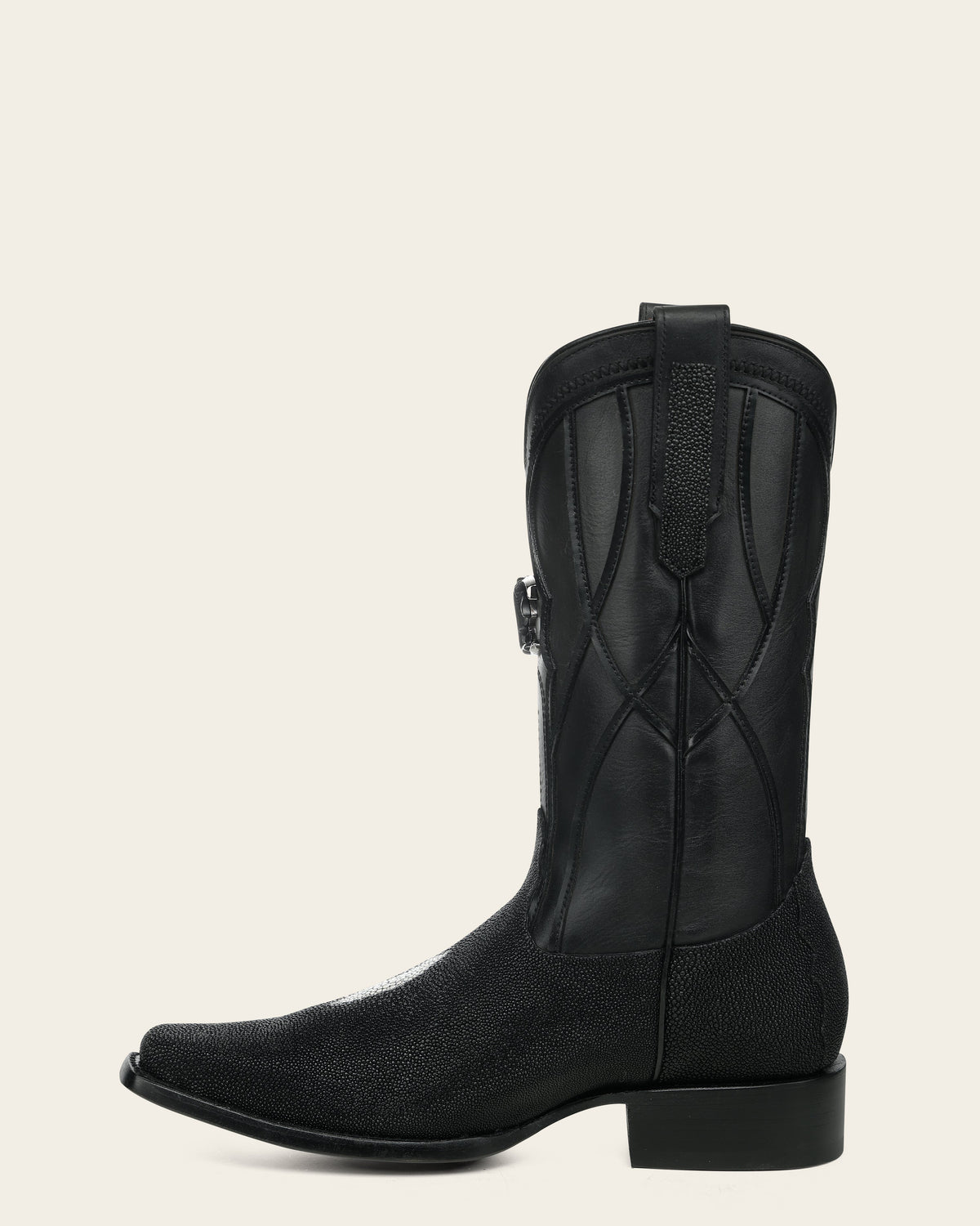 Bota de piel exotica de mantarraya