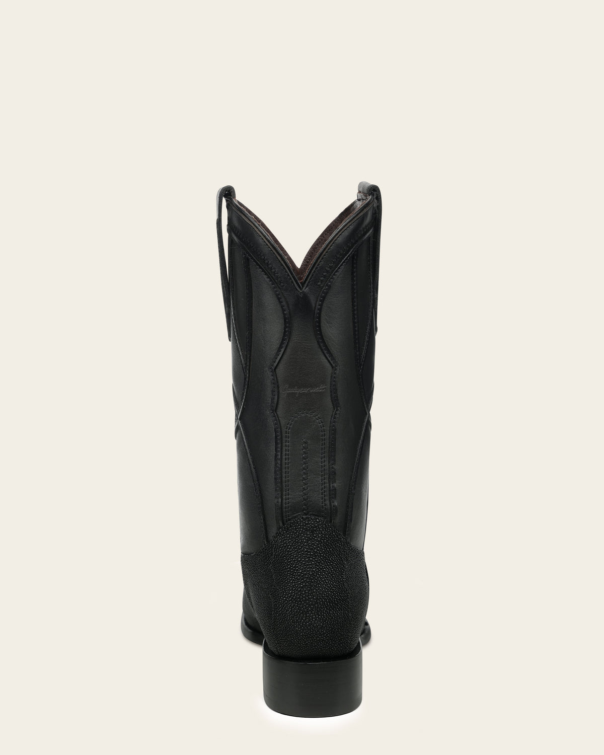 Bota de piel exotica de mantarraya