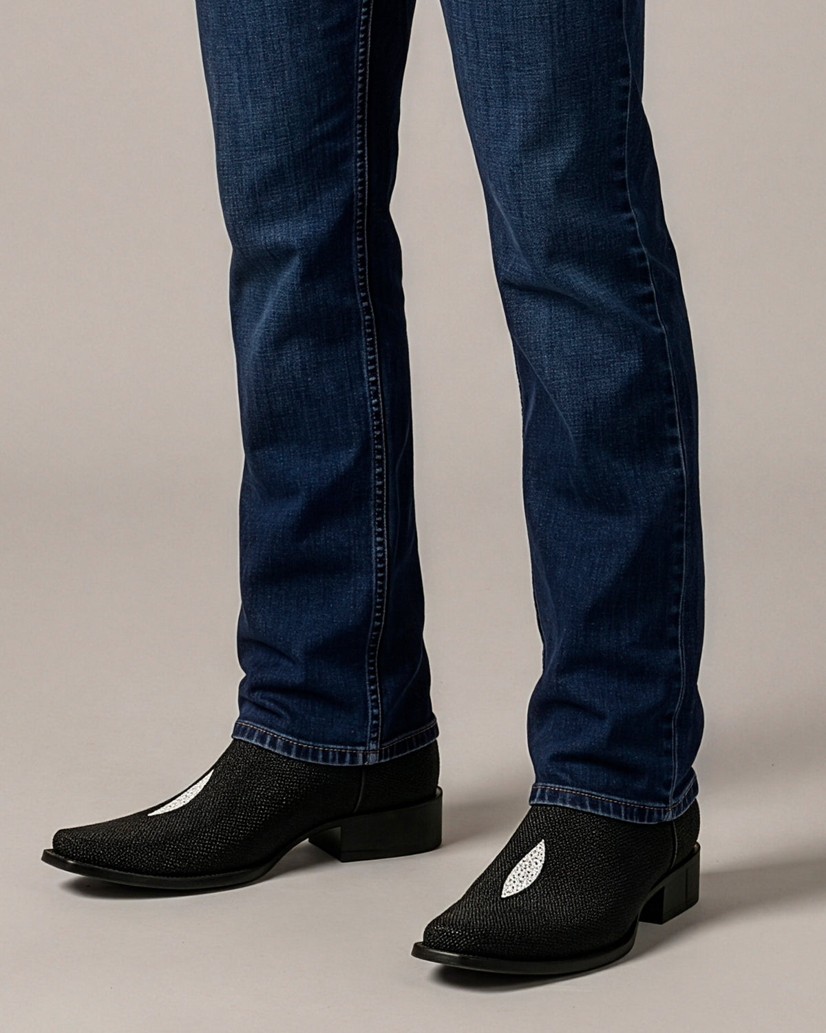 Bota de piel exotica de mantarraya