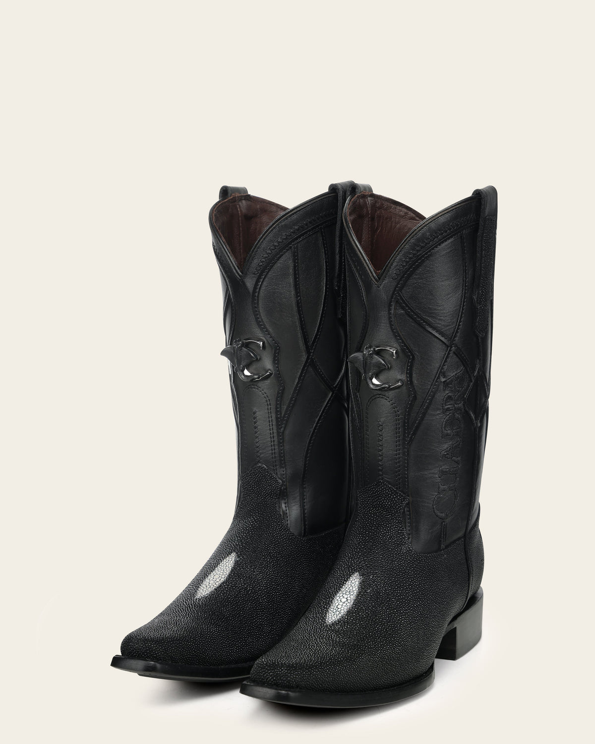 Bota de piel exotica de mantarraya