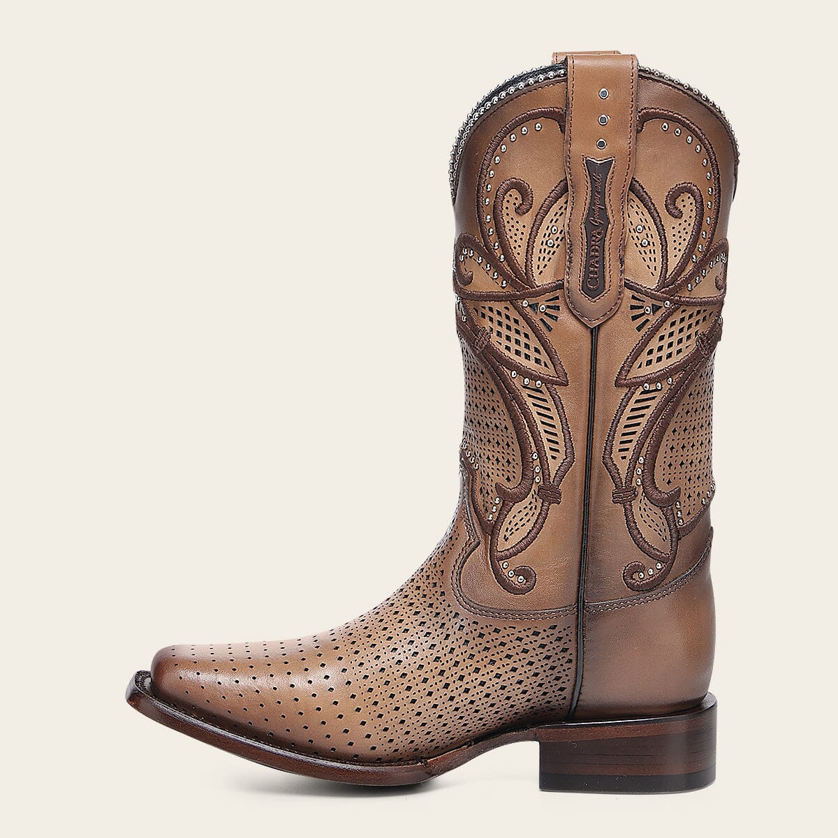 Bota rodeo en piel genuina para dama