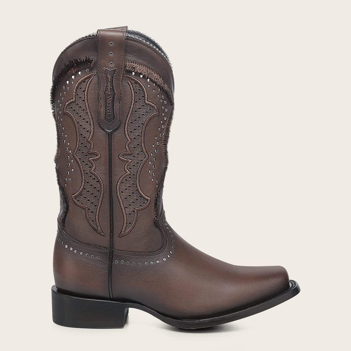 Bota rodeo en piel genuina para dama