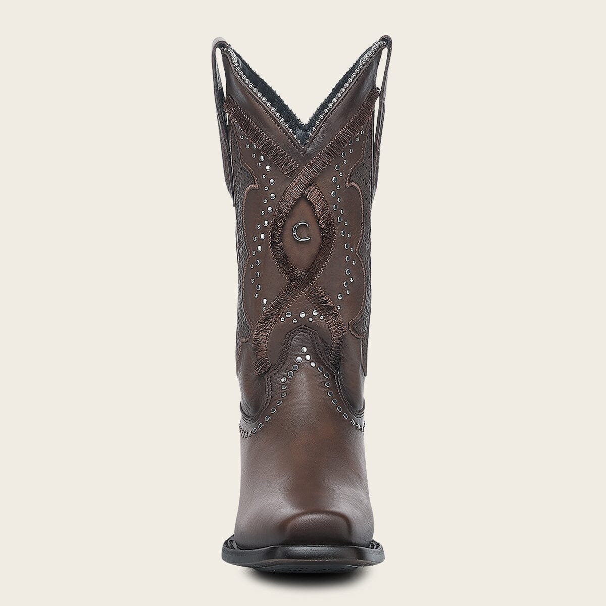 Bota rodeo en piel genuina para dama