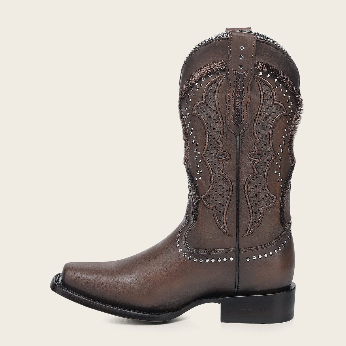 Bota rodeo en piel genuina para dama