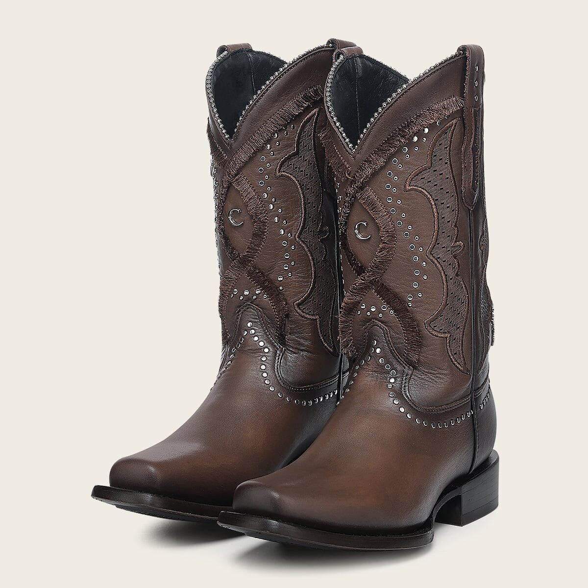 Bota rodeo en piel genuina para dama
