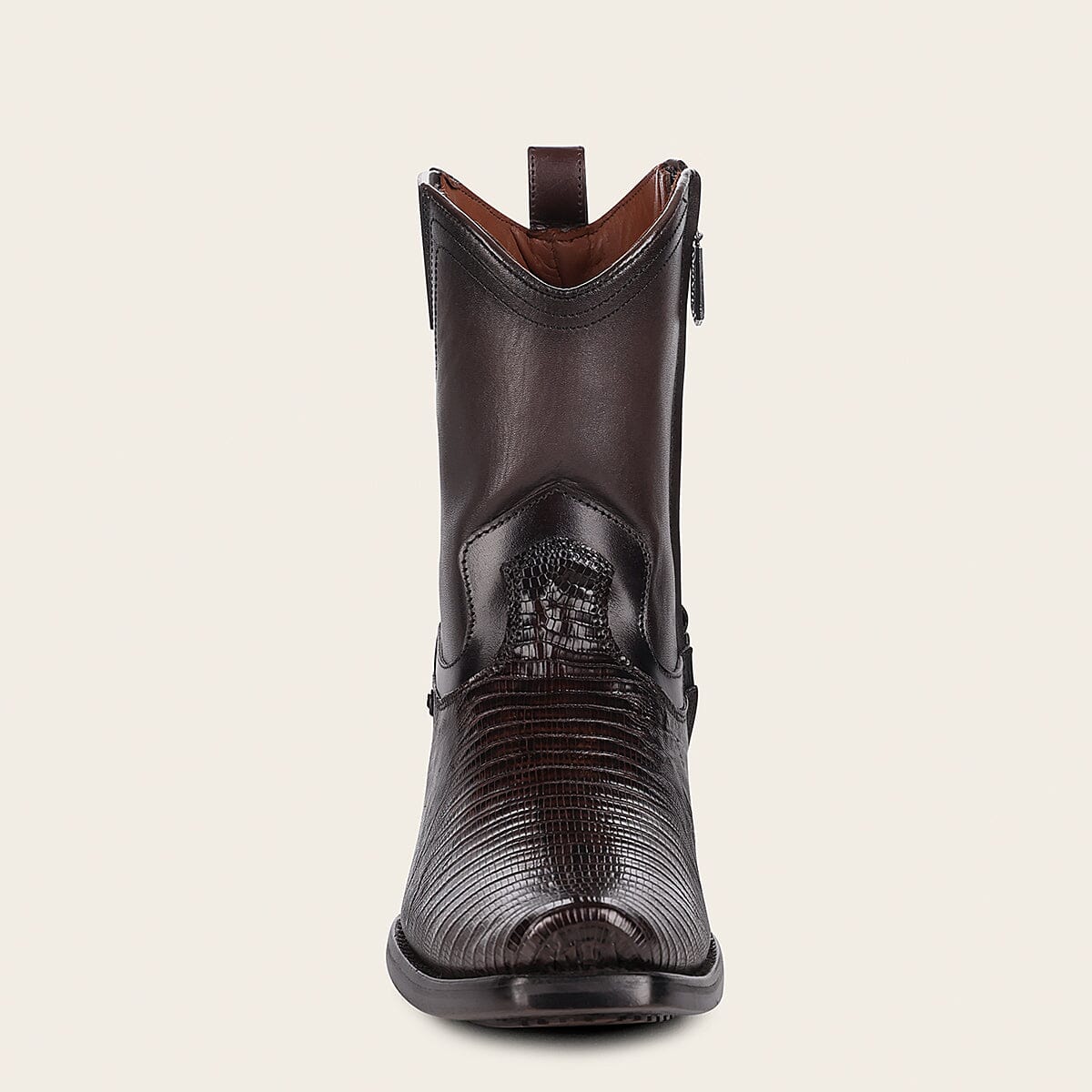 Bota en piel genuina de lizard para caballero