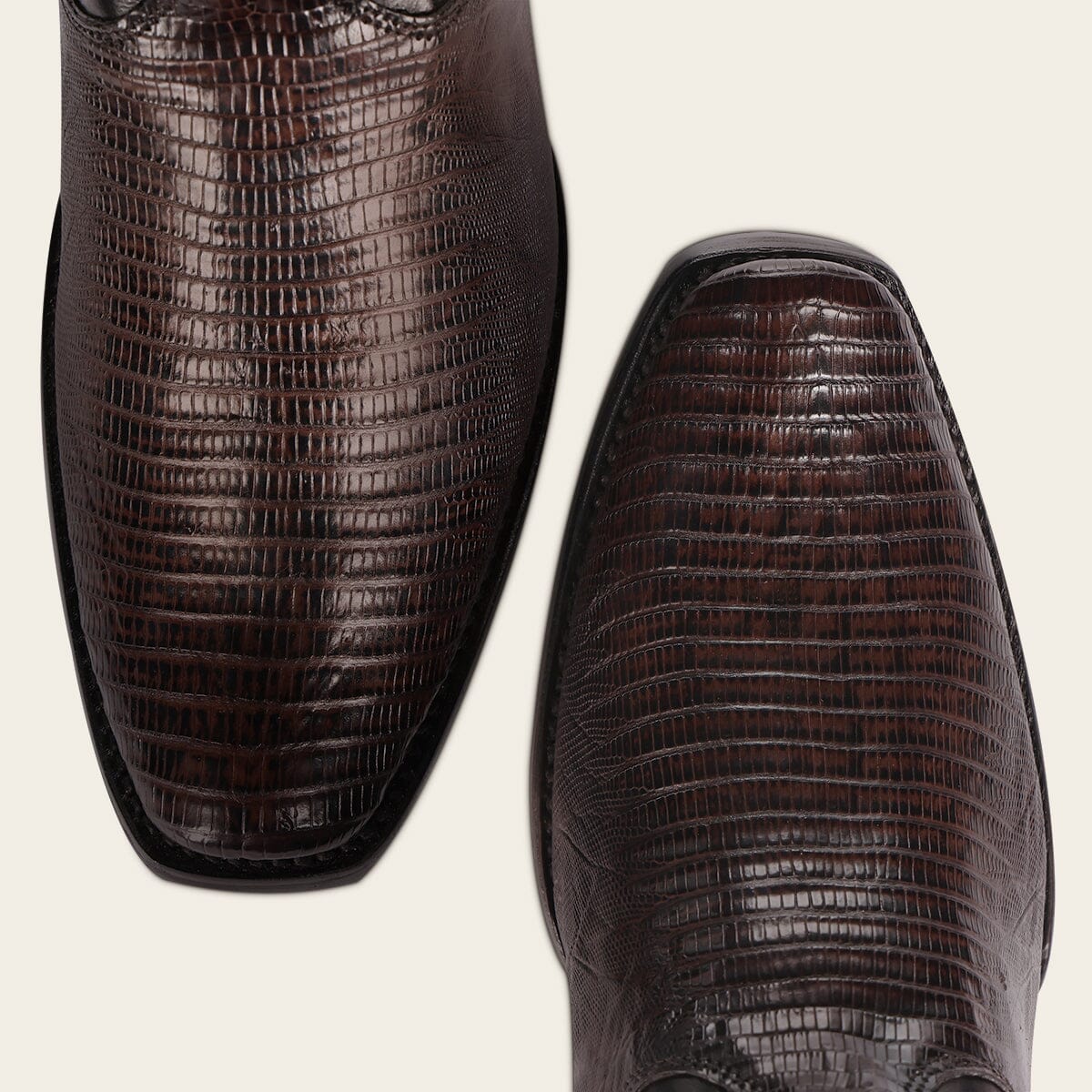 Bota en piel genuina de lizard para caballero