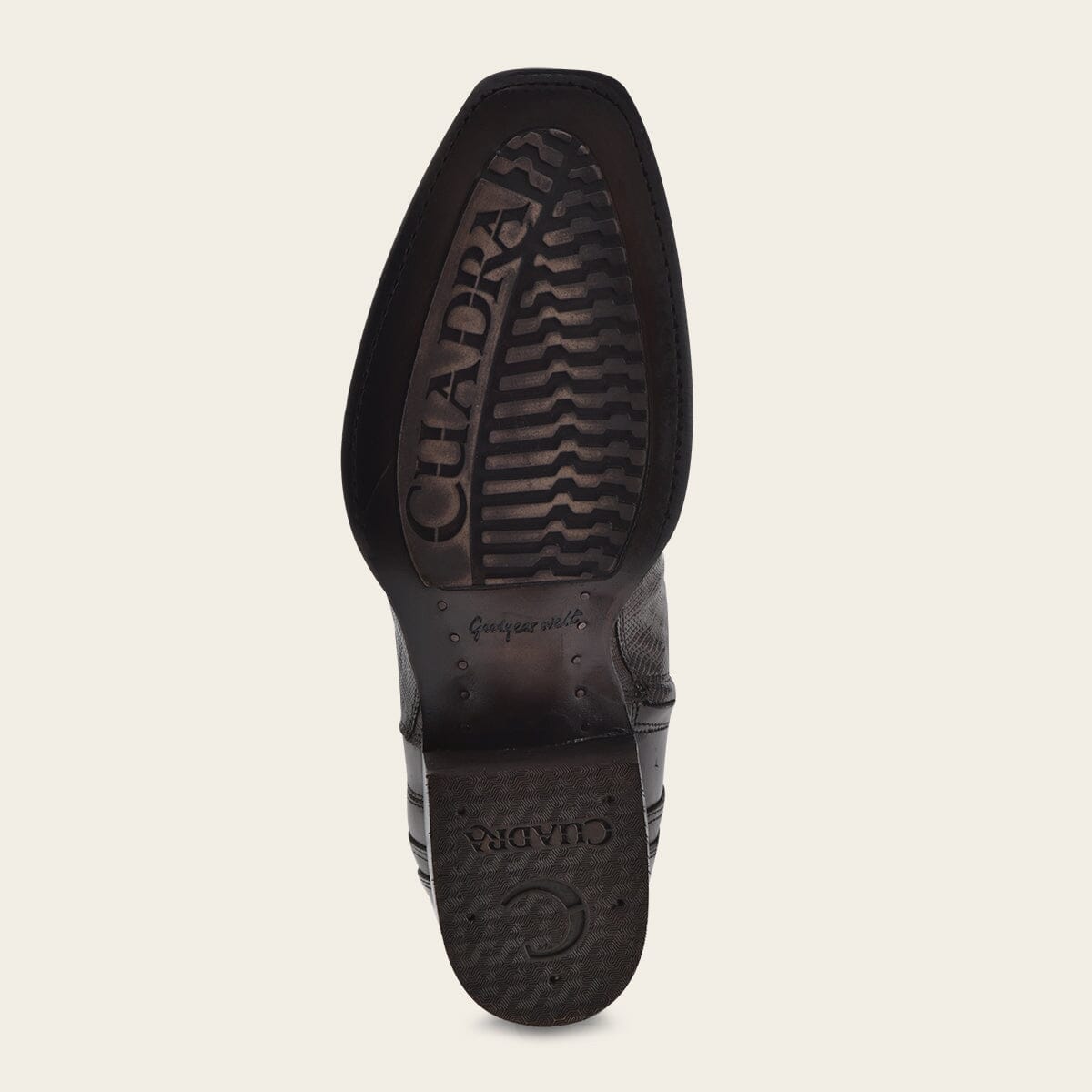 Bota en piel genuina de lizard para caballero