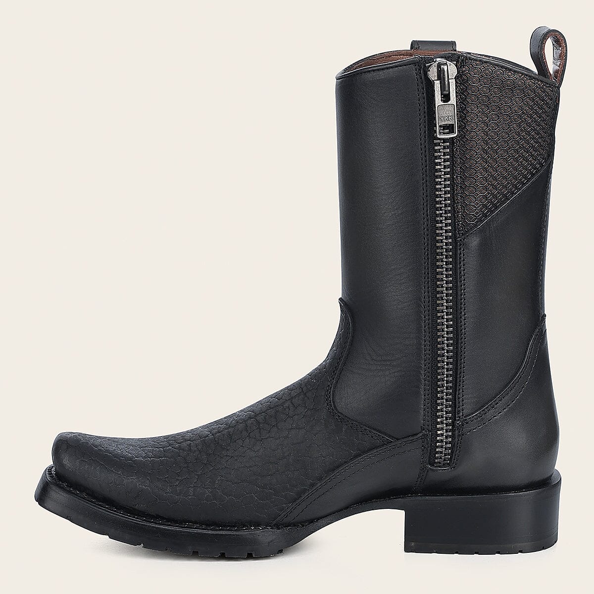 Bota casual en piel genuina de cuello de toro para caballero