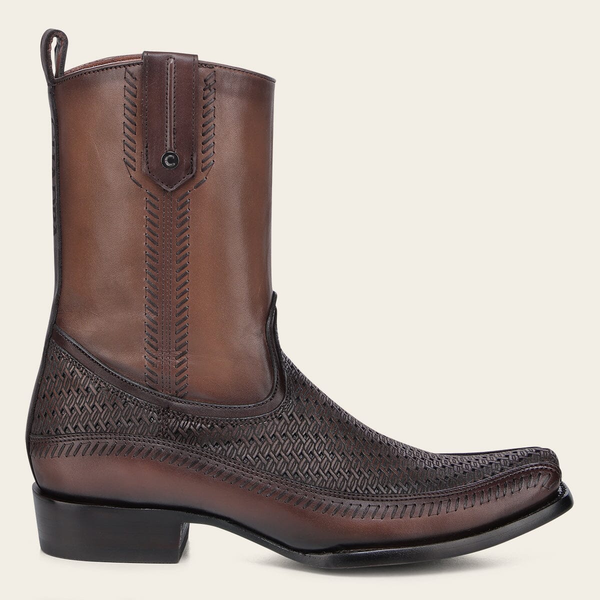 Bota casual en piel genuina para caballero