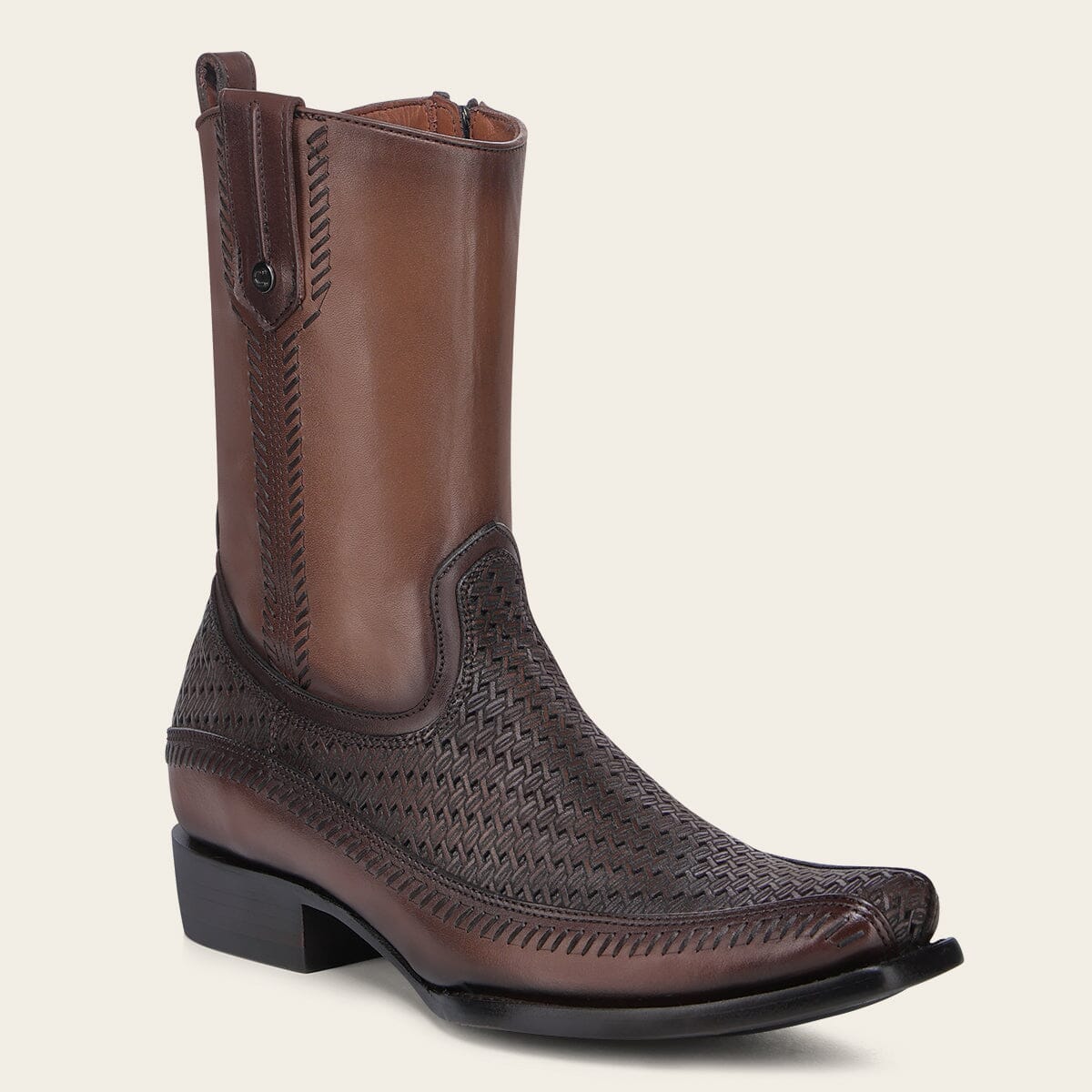 Bota casual en piel genuina para caballero