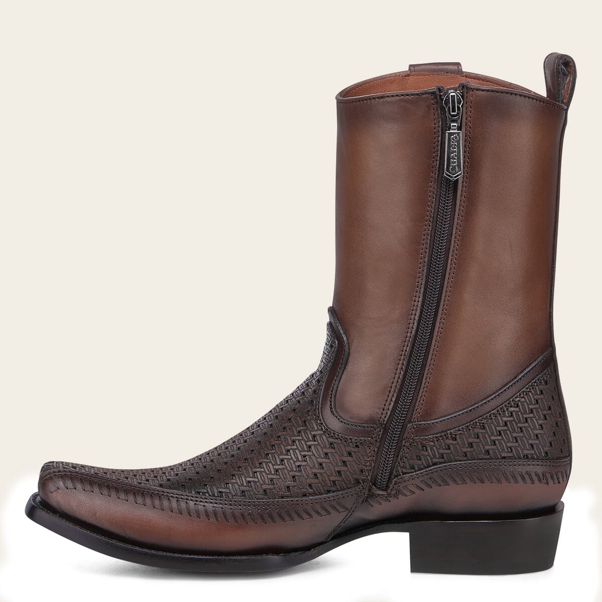 Bota casual en piel genuina para caballero