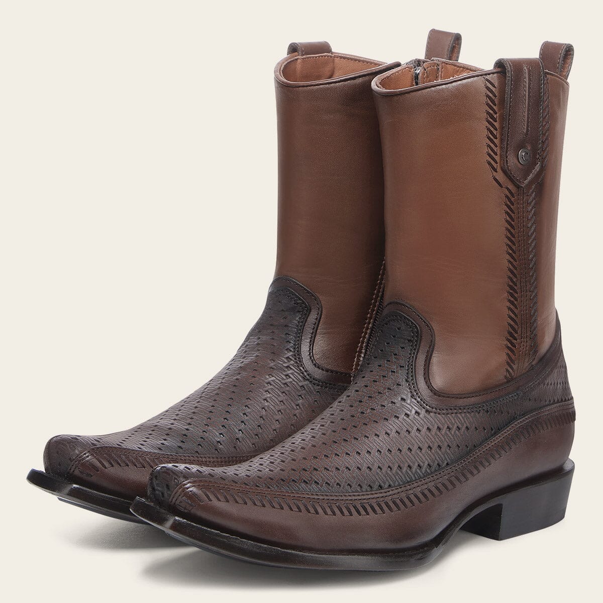 Bota casual en piel genuina para caballero