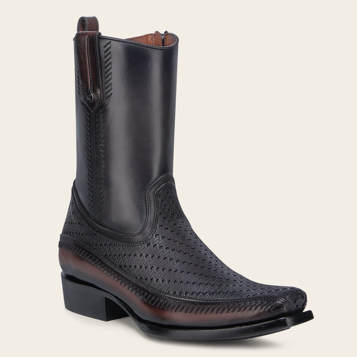Bota casual en piel genuina para caballero