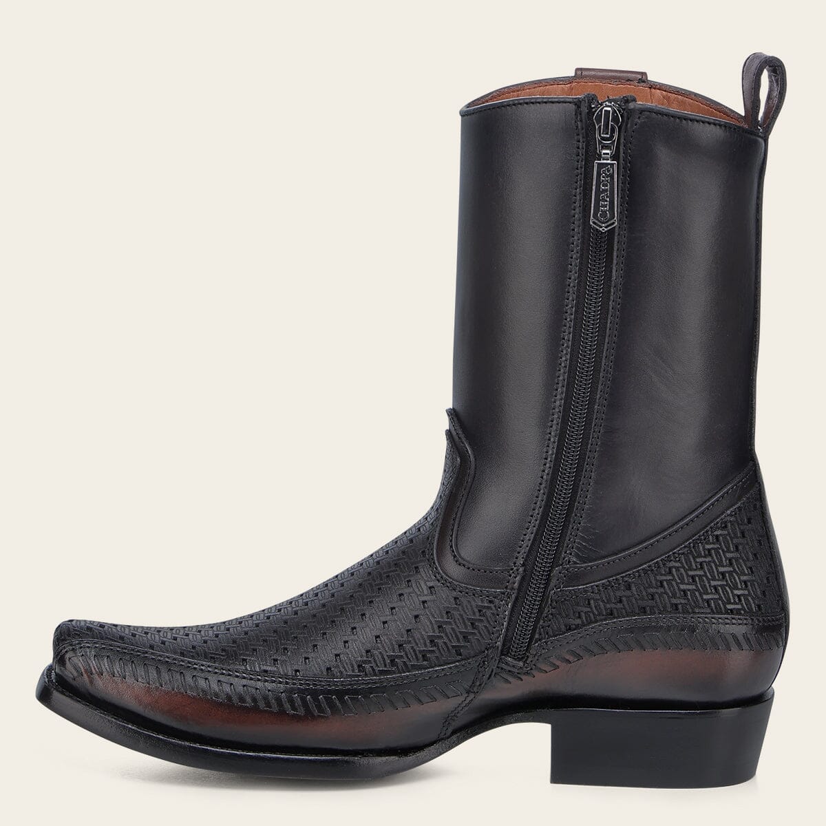 Bota casual en piel genuina para caballero