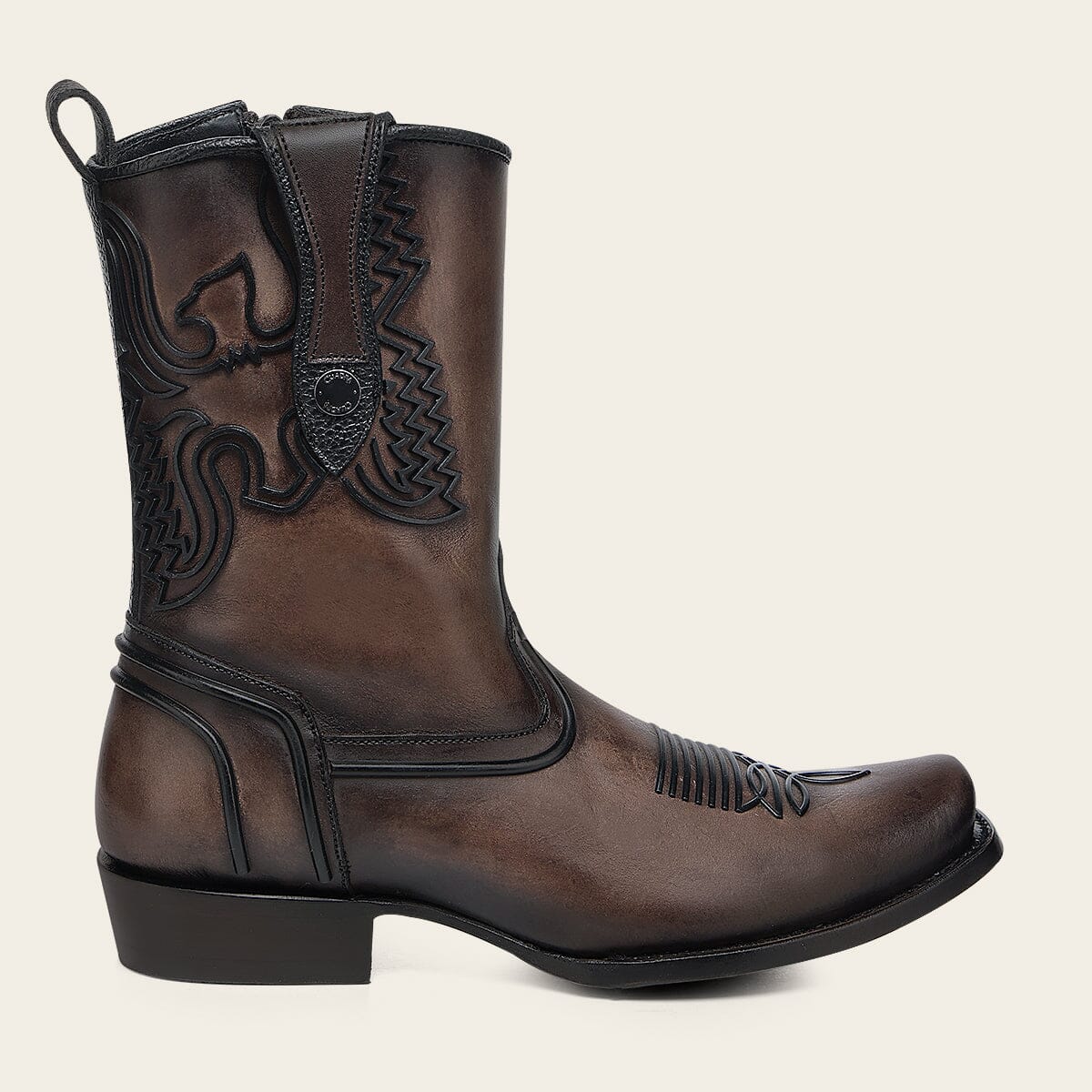Bota urbana en piel genuina para caballero
