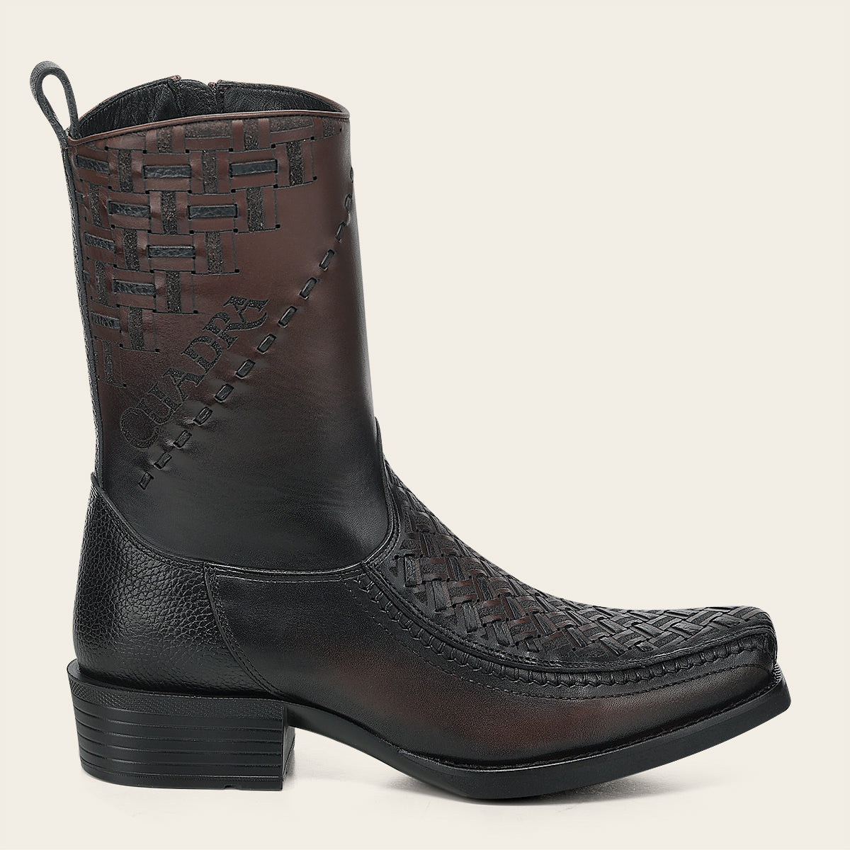 Bota urbana en piel genuina para caballero