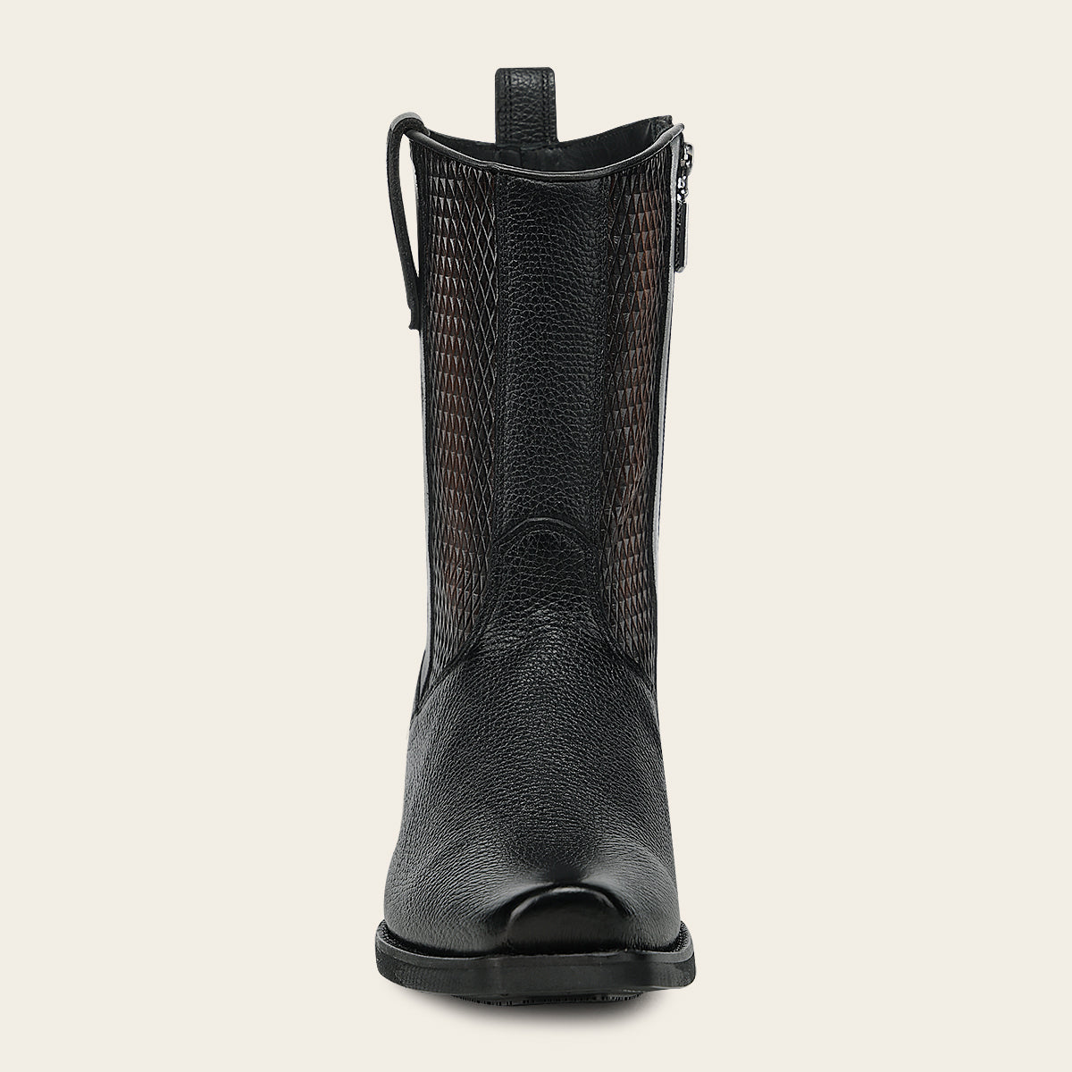 Bota urbana en piel genuina de venado italiano para caballero