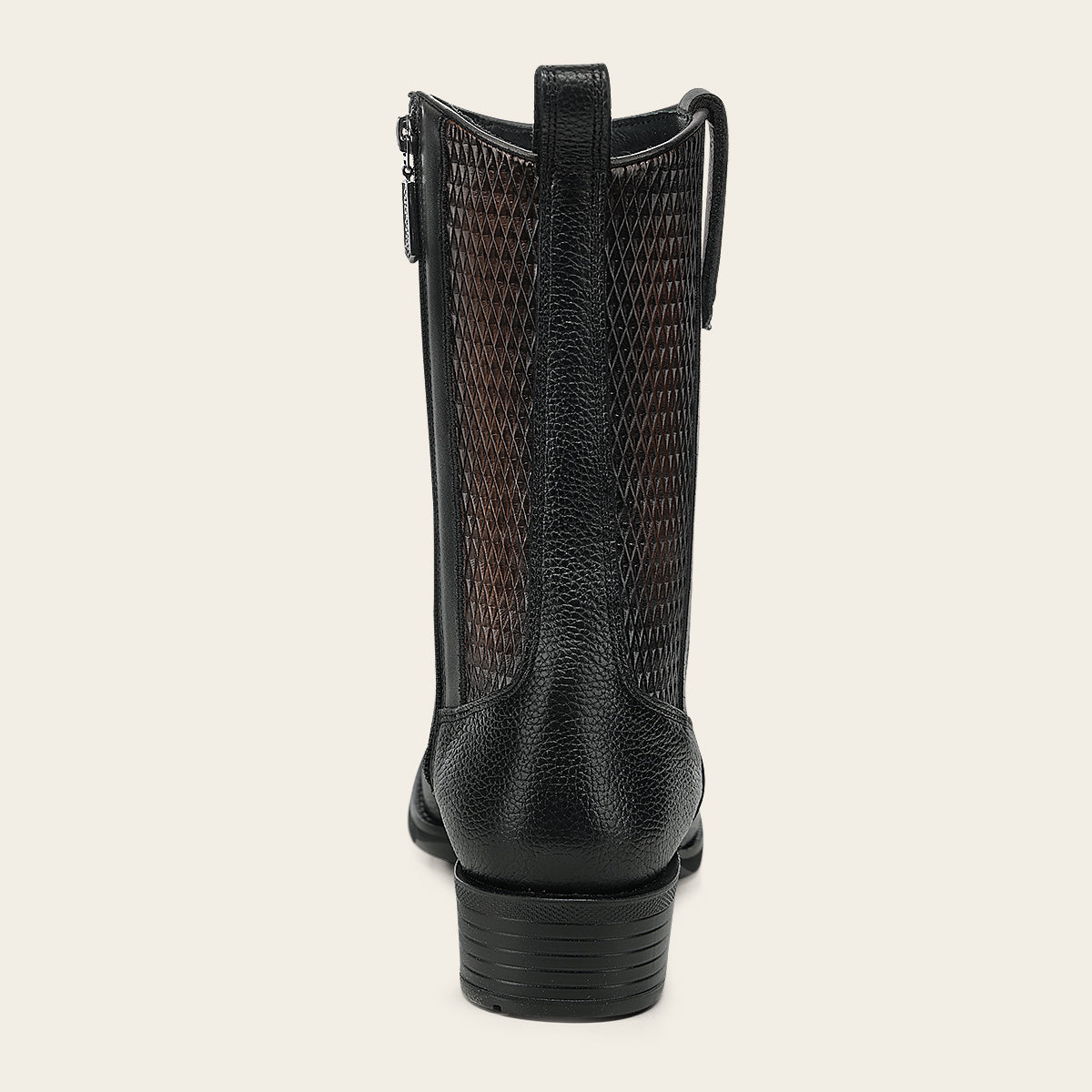 Bota urbana en piel genuina de venado italiano para caballero