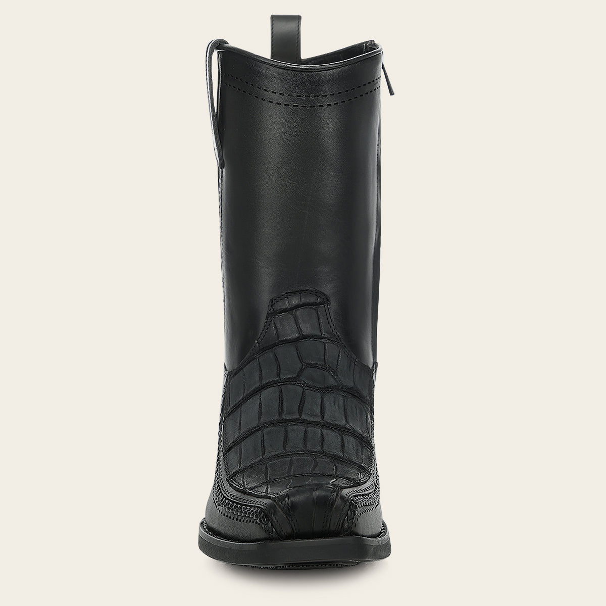 Bota urbana en piel genuina de alligator para caballero