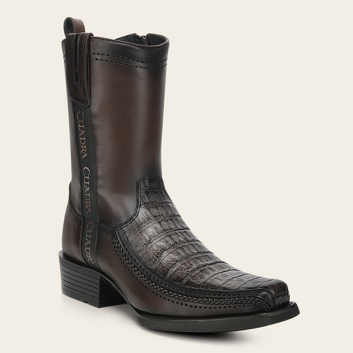 Bota urbana en piel genuina de fuscus