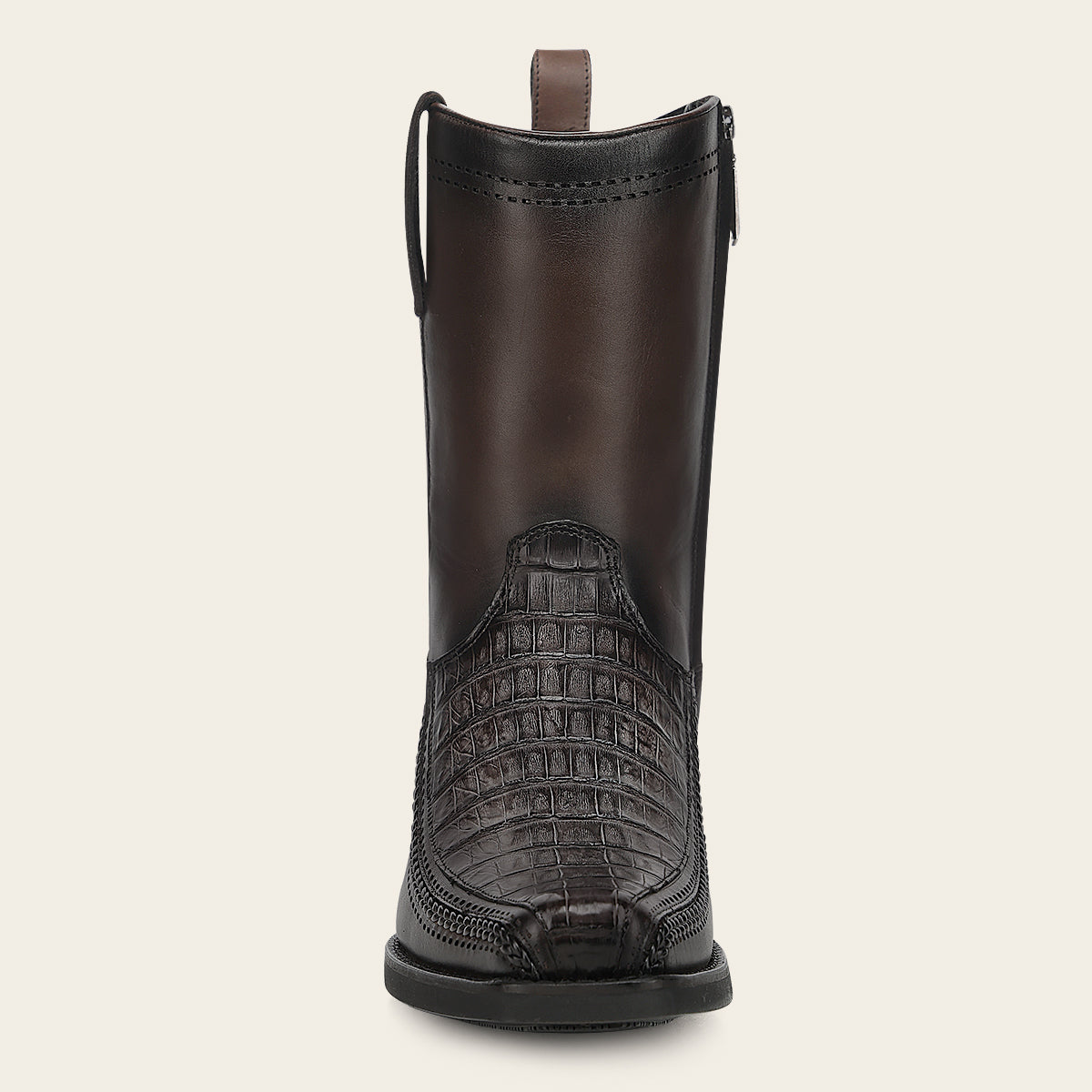Bota urbana en piel genuina de fuscus