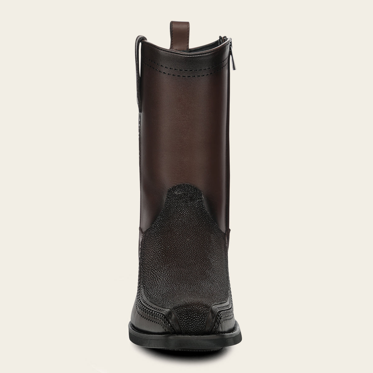 Bota urbana en piel genuina de mantarraya para caballero
