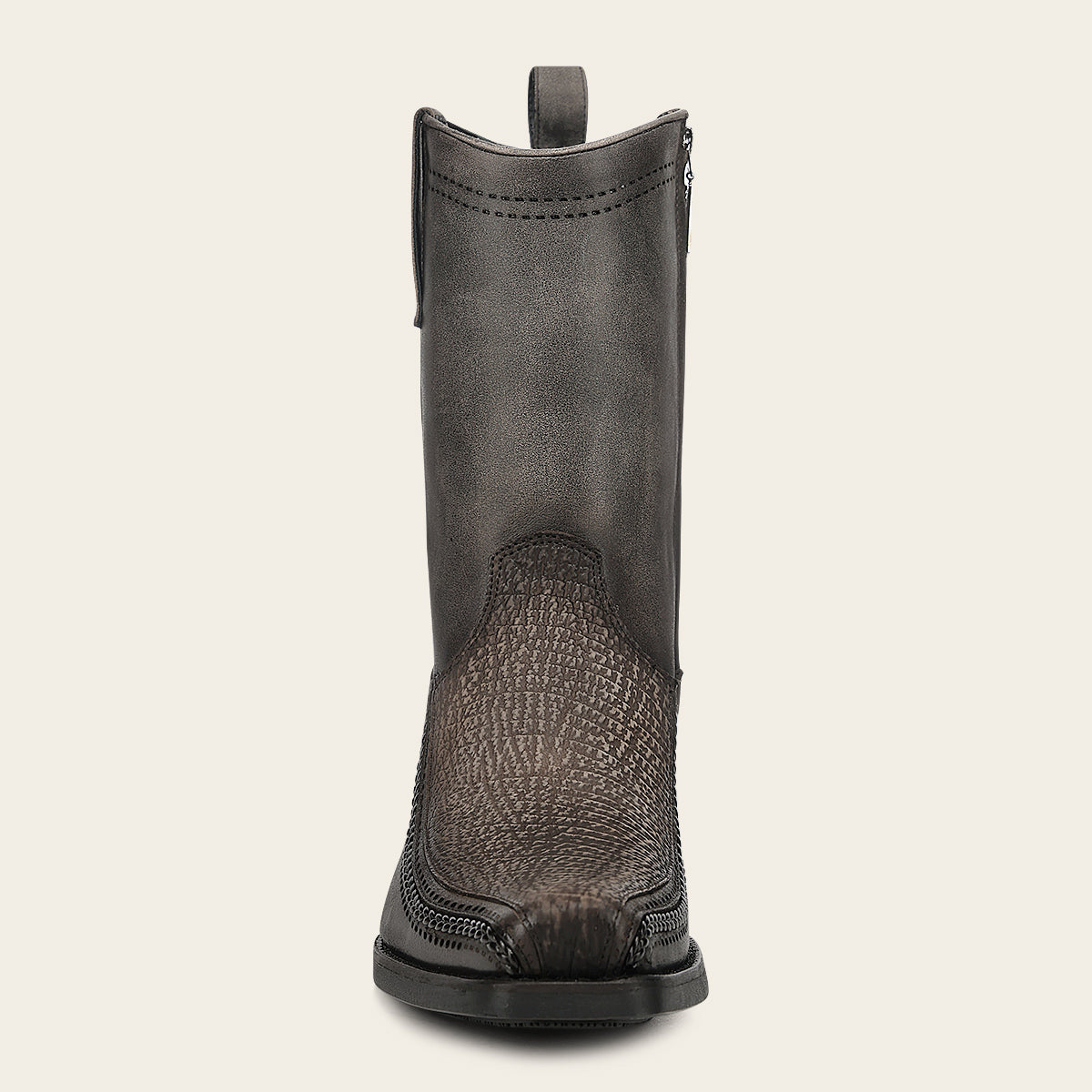 Bota urbana en piel genuina de tiburón para caballero