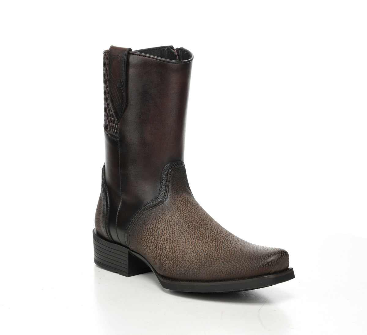 Bota urbana en piel genuina de bovino para caballero