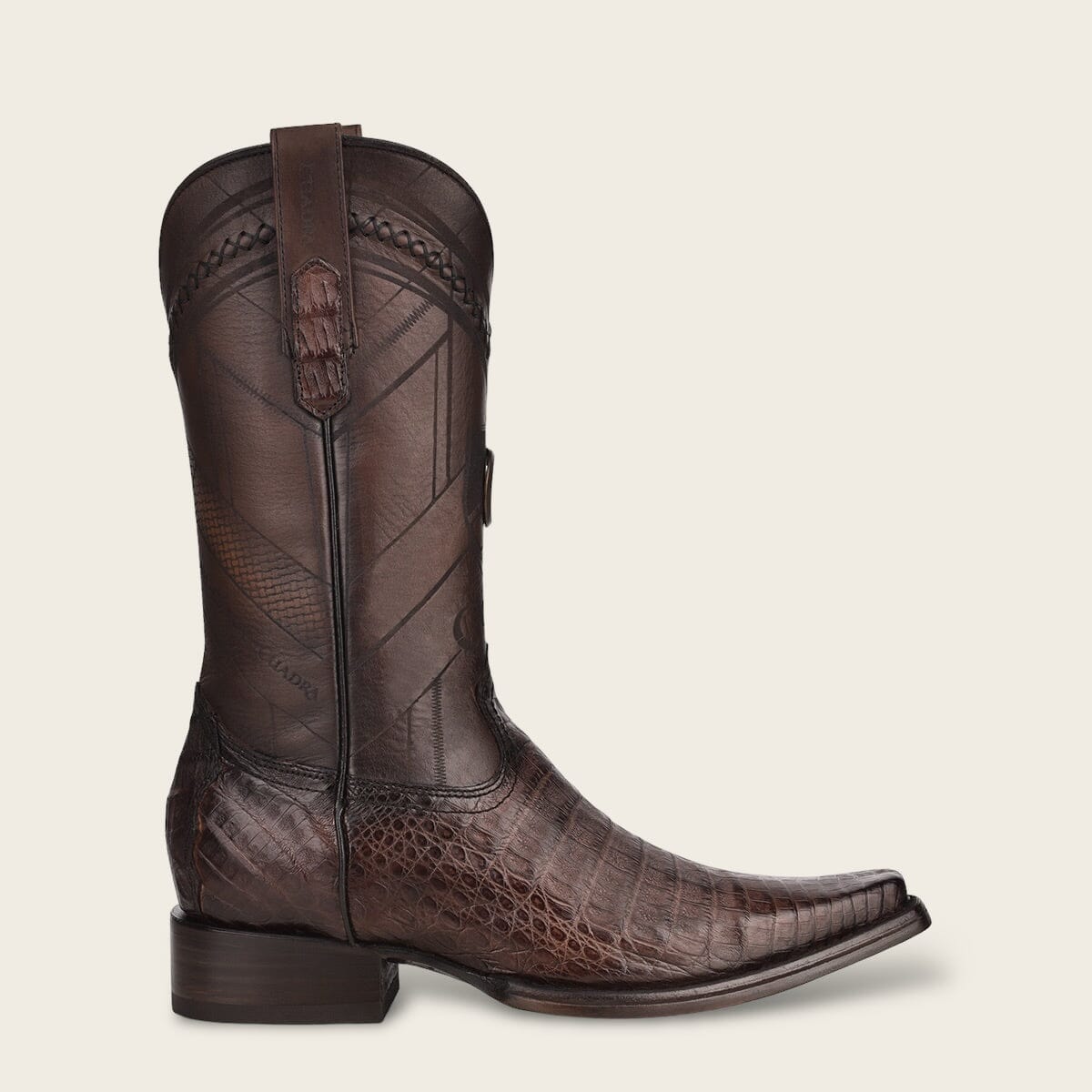 Bota tradicional Orígenes en piel genuina de fuscus para caballero