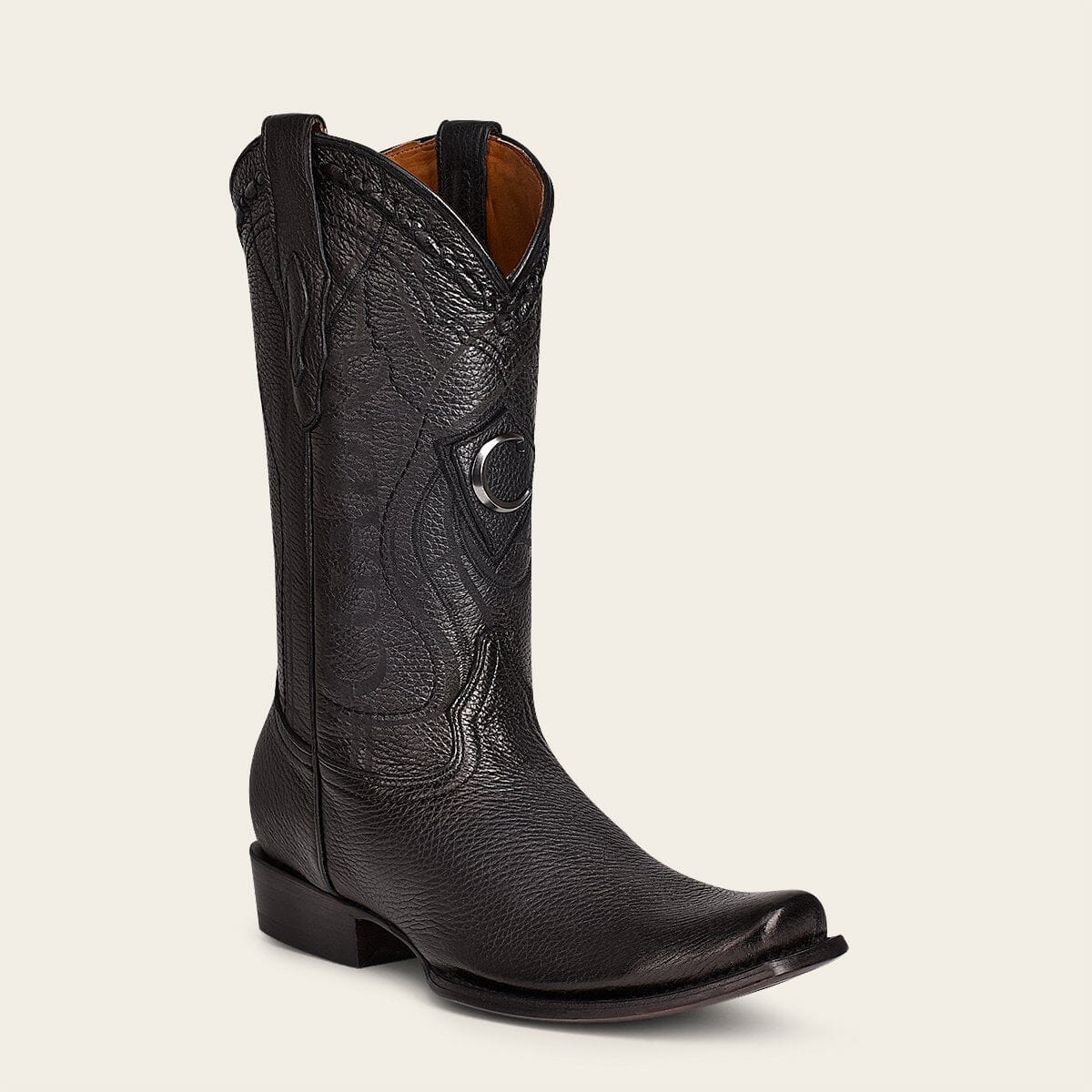 Bota tradicional en piel genuina de venado para caballero