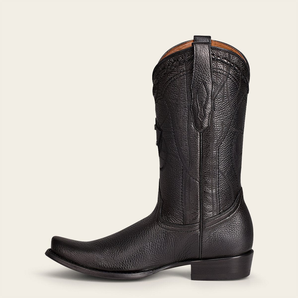 Bota tradicional en piel genuina de venado para caballero