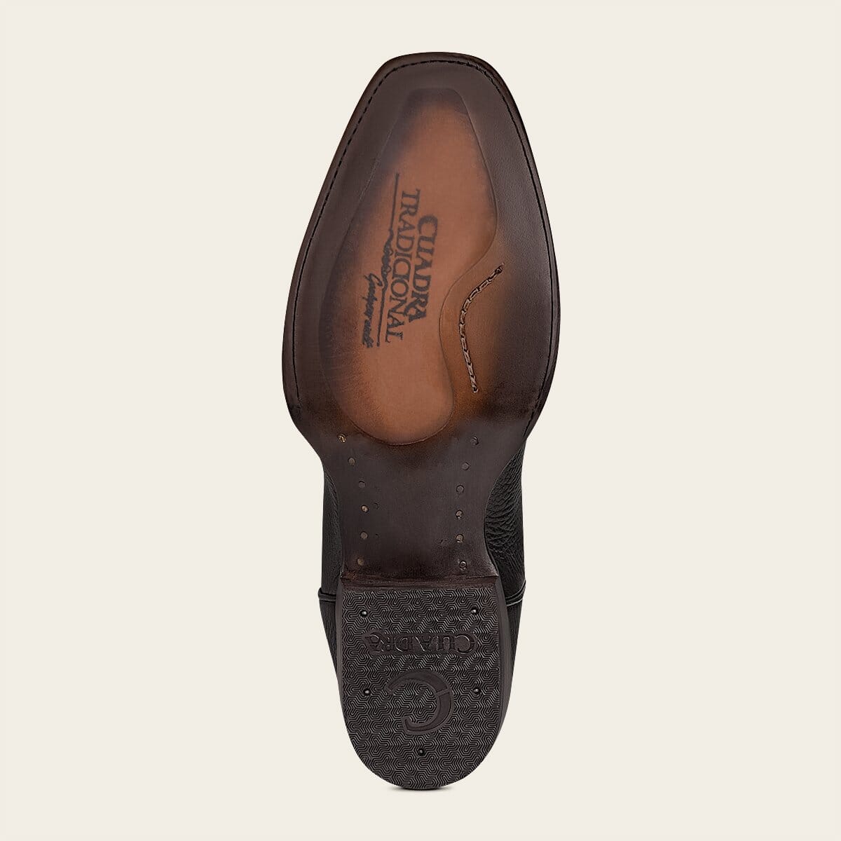 Bota tradicional en piel genuina de venado para caballero